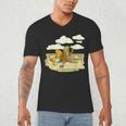 Book Frog Toad Vintage Book Frog Book Frog Reading Book Men's V-Neck T-Shirt