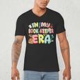 In My Book Keeper Era Librarian School Men's V-Neck T-Shirt
