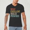 Book Lover Austen Literature What Excellent Boiled Potatoes Men's V-Neck T-Shirt