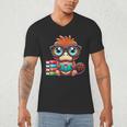 Book Lover Reading Platypus Men's V-Neck T-Shirt