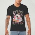 Book Lover Saying Buy Me Books And Call Me A Good Girl Men's V-Neck T-Shirt Book Lover Saying Buy Me Books And Call Me A Good Girl Men's V-Neck T-Shirt
