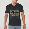 Book Loving Nature Walk Taking Bible Teaching Field Trip Men's V-Neck T-Shirt