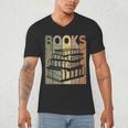 Book Reader Vintage Bookworm Retro Book Lover Men's V-Neck T-Shirt