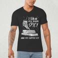 I Like My Book Spicy Read Reading Librarian Men Women Kids Men's V-Neck T-Shirt I Like My Book Spicy Read Reading Librarian Men Women Kids Men's V-Neck T-Shirt