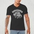 Book T-Rex Dino Bookworm Reading Book Dinosaur Men's V-Neck T-Shirt
