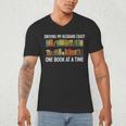 Bookcase Driving My Husband Crazy One Book At A Time Men's V-Neck T-Shirt Bookcase Driving My Husband Crazy One Book At A Time Men's V-Neck T-Shirt