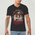 All Booked For Christmas Dragon Men's V-Neck T-Shirt