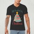 All Booked For Christmas Tree Book Bookish Christmas Men's V-Neck T-Shirt