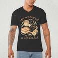 My Weekend Is All Booked Cozy Book Lover Reading Men's V-Neck T-Shirt