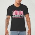 All Booked For Valentines Couple Bookworms Valentine’s Day Men's V-Neck T-Shirt All Booked For Valentines Couple Bookworms Valentine’s Day Men's V-Neck T-Shirt