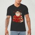 All Booked For Valentine’s Day Reading Teacher Men's V-Neck T-Shirt