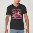 All Booked Valentine's Girly Teacher Coquette Love Men's V-Neck T-Shirt All Booked Valentine's Girly Teacher Coquette Love Men's V-Neck T-Shirt