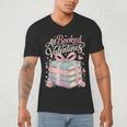 All Booked For Valentines Stacked Books Men's V-Neck T-Shirt All Booked For Valentines Stacked Books Men's V-Neck T-Shirt