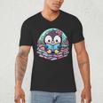 Bookish Penguin Heart A Readers Love Penguins Men's V-Neck T-Shirt Bookish Penguin Heart A Readers Love Penguins Men's V-Neck T-Shirt