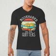 Bookmarks Are For Quitters Book Lovers Book Nerd Men's V-Neck T-Shirt