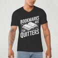 Bookmarks Quote Library Book Reader Men's V-Neck T-Shirt