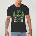 Books Dragon Reading Book Men's V-Neck T-Shirt