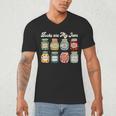 Books Are My Jam Shirt Book Lover Reader Reading Teacher Men's V-Neck T-Shirt