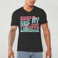 Books Are My Love Language Book Lover Reading Men's V-Neck T-Shirt Books Are My Love Language Book Lover Reading Men's V-Neck T-Shirt
