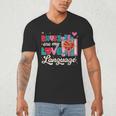 Books Are My Love Language Men's V-Neck T-Shirt