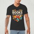 Books Are My Love Language Reading Lover Librarian Valentine Men's V-Neck T-Shirt Books Are My Love Language Reading Lover Librarian Valentine Men's V-Neck T-Shirt