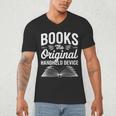 Books The Original Handheld Device Book Reading Men's V-Neck T-Shirt Books The Original Handheld Device Book Reading Men's V-Neck T-Shirt