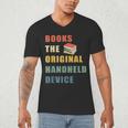 Books The Original Handheld Device Vintage Book Men's V-Neck T-Shirt