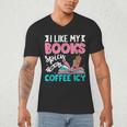 I Like My Books Spicy Coffee ICY Men's V-Neck T-Shirt