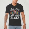 Bookworm Book Just A Girl Who Loves Books Men's V-Neck T-Shirt Bookworm Book Just A Girl Who Loves Books Men's V-Neck T-Shirt