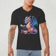Bookworm Book Lover Women Girls Dragon Reading Men's V-Neck T-Shirt Bookworm Book Lover Women Girls Dragon Reading Men's V-Neck T-Shirt