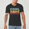 Bookworm Cool Kids Read Books Book Lover Reading Men's V-Neck T-Shirt