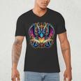 Bookworm Dragon Reading Book Lover Men's V-Neck T-Shirt Bookworm Dragon Reading Book Lover Men's V-Neck T-Shirt