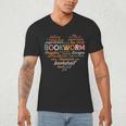 Bookworm Words Heart Book Lover Reader Reading Fun Men's V-Neck T-Shirt Bookworm Words Heart Book Lover Reader Reading Fun Men's V-Neck T-Shirt
