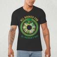 Bookworm Irish All Booked For St Patrick's Day Book Lover Men's V-Neck T-Shirt