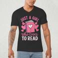 Bookworm Just A Girl Who Loves To Read Men's V-Neck T-Shirt