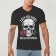 I Buy Her Books And Call Her A Good Girl Book Lover Men's V-Neck T-Shirt I Buy Her Books And Call Her A Good Girl Book Lover Men's V-Neck T-Shirt