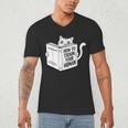 Cat Book Humor How To Train Your Human Men's V-Neck T-Shirt Cat Book Humor How To Train Your Human Men's V-Neck T-Shirt