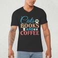 Cats Books And Coffee Men's V-Neck T-Shirt