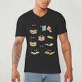 Cats Reading Books Cat Lover Men's V-Neck T-Shirt Cats Reading Books Cat Lover Men's V-Neck T-Shirt