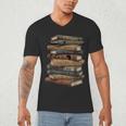 Celebrating History Month Floral Books Teacher Men's V-Neck T-Shirt Celebrating History Month Floral Books Teacher Men's V-Neck T-Shirt