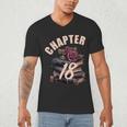 Chapter 18 18th Birthday Women Book Lovers Its My Birthday Men's V-Neck T-Shirt Chapter 18 18th Birthday Women Book Lovers Its My Birthday Men's V-Neck T-Shirt