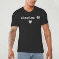 Chapter 48 Book Lovers Readers & Authors 48th Birthday Men's V-Neck T-Shirt