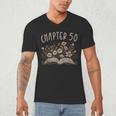 Chapter 50th Birthday Bookworm 50 Years Old For Book Lovers Men's V-Neck T-Shirt Chapter 50th Birthday Bookworm 50 Years Old For Book Lovers Men's V-Neck T-Shirt