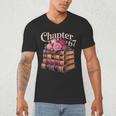Chapter 67 Floral Book Stack Men's V-Neck T-Shirt Chapter 67 Floral Book Stack Men's V-Neck T-Shirt