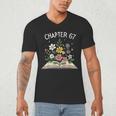 Chapter 67th Birthday Bookworm 67 Memes Book Lovers Men's V-Neck T-Shirt
