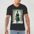 Charles Dickens Christmas Classic Book Ebeneezer Scrooge -Adults Kids Small Short Sleeve T-Shirt Men's V-Neck T-Shirt Charles Dickens Christmas Classic Book Ebeneezer Scrooge -Adults Kids Small Short Sleeve T-Shirt Men's V-Neck T-Shirt