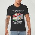 Christmas Book Lovers Naughty Or Nice Men's V-Neck T-Shirt Christmas Book Lovers Naughty Or Nice Men's V-Neck T-Shirt