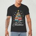 Christmas Book Tree Shirt Book Lover Librarian All Booked For Christmas Women's Christmas Book Lover Librarian Men's V-Neck T-Shirt Christmas Book Tree Shirt Book Lover Librarian All Booked For Christmas Women's Christmas Book Lover Librarian Men's V-Neck T-Shirt