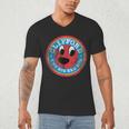Clifford The Big Red Dog Round Distressed Logo Kids Books Men's V-Neck T-Shirt Clifford The Big Red Dog Round Distressed Logo Kids Books Men's V-Neck T-Shirt