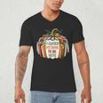 I Closed My Book To Be Here Fall Pumpkin Men's V-Neck T-Shirt I Closed My Book To Be Here Fall Pumpkin Men's V-Neck T-Shirt